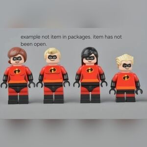 Incredibles Minifigure Set- 4 Figures (NEW)